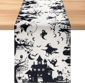 10036 PEUTIER Halloween Table Runners Spooky