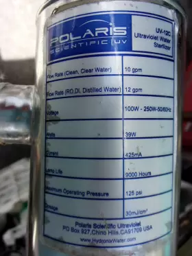 UVA-12C POLARIS SCIENTIFIC House Uv Ultraviolet Water #3