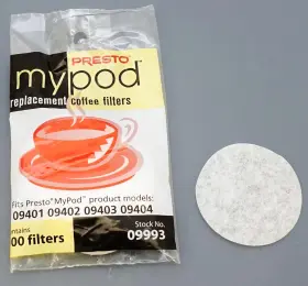 09993 PRESTO Mypod Coffee Filters Pack