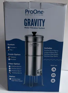 850024056084 PROONE Big Gravity Water Filter Stand Mirror