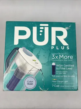 328785006445 PUR Cup Pitcher Filtration Filter Light Ocean