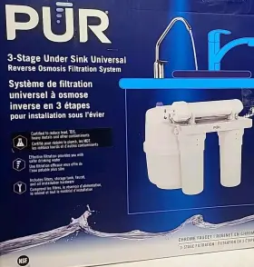 3-STAGE PUR Gpd Reverse Osmosis Water Filtration