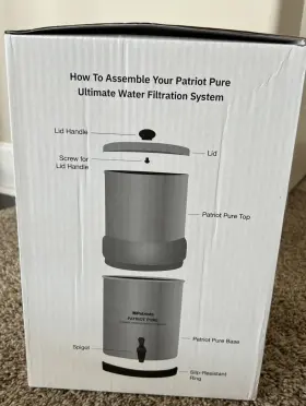 810026147562 PURE Patriot Ultimate Water Filtration Gravity