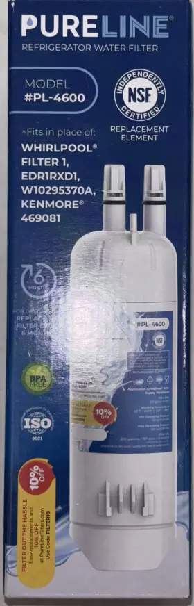 PL-4600 PURELINE Refrigerator Water Filter Cartridge Unit