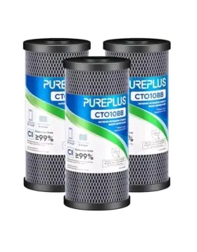 CT10BB PUREPLUS Coconut Water Filter Cartridge Carbon Pack