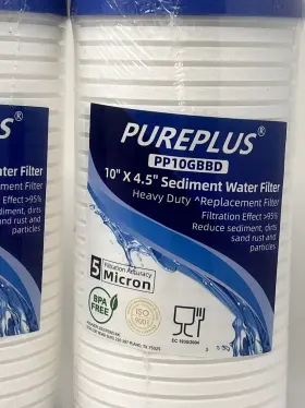 PP10GBBD PUREPLUS Pack Sediment Water Filter Micron #2