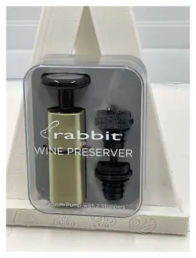 R3-07314 RABBIT Wine Preserver Vacuum Pump Stoppers