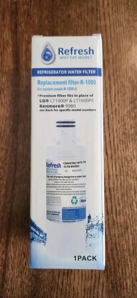 R-1000 REFRESH Refrigerator Water Air Filter