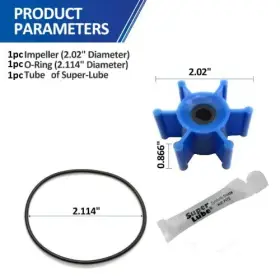 850016595775 RING Replacementkits Com Polyurethane Impeller #3