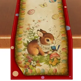 CHH-1608 RVSTICTY Easter Table Runner Bunny