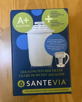 112464 SANTEVIA Mineralized Alkaline Water Pitcher Filter