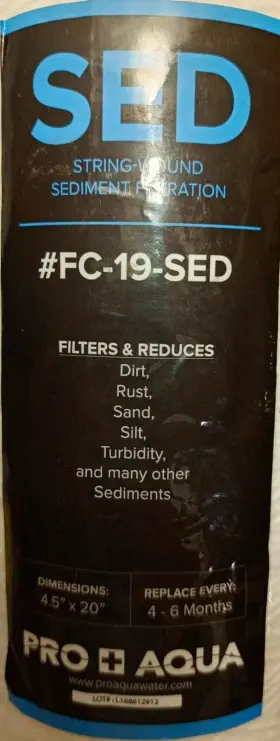 FC-19-SED SED Wound Sediment Filtration #2
