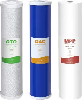 MS-F20B-5 SIMPURE Micron Sediment Gac Mpp Carbon Water Filter
