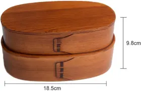 SCWF3CTO SMART CHOICE Wooden Lunch Natural Square Containers #2