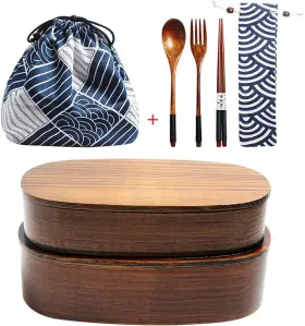 SCWF3CTO SMART CHOICE Wooden Lunch Natural Square Containers