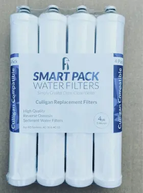Smart Pack If4-hdg-sed-ac5 For Culligan Ac-30/ac-15 Ro Sediment Water Filters 4-pack 5 Micron Smart Pack If4-hdg-sed-ac5 For Culligan Ac-30/ac-15 Ro Sediment Water Filters 4-pack 5 Micron