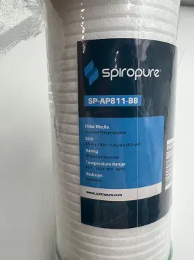 SP-AP811-BB SPIROPURE Grooved Sediment Water Filter Micron #3