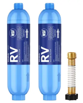 RW036 STOKK Rv Water Filter Flexible Hose Protector Nsf