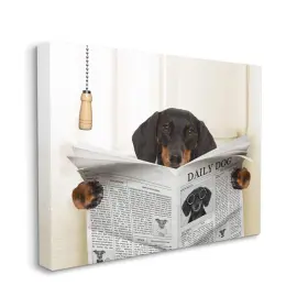 049182994172 STUPELL INDUSTRIES Dog Toilet Newspaper Funny Ar