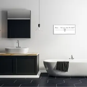 196216364705 STUPELL INDUSTRIES Alexa Clean Toilet Funny Wall #2