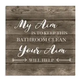 196216476040 STUPELL INDUSTRIES Aim Toilet Cleanliness Funny