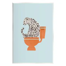 197658924434 STUPELL INDUSTRIES Cheetah Bathroom Toilet Wall