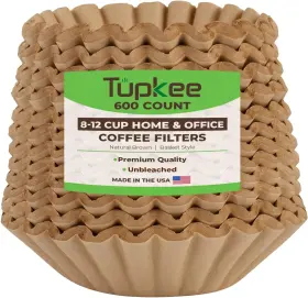NATURAL-600 TUPKEE Coffee Filters Cups Basket