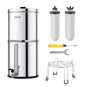 K8626A VEVOR Gravity Fed Water Countertop Steel Air Filter