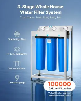 YMT004 VEVOR House Water Filter Imr Reduce Iron Manganese