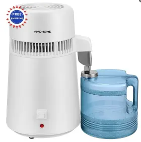VH1773-WH VIVOHOME Countertop Water Distiller Gallon Purifier