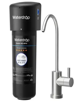 840814193402 WATERDROP Sink Water Filter Steel Faucet