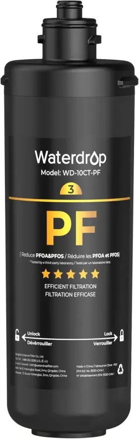 Waterdrop Wd-10ct-pf-e 10ct-pf Under Sink Water Filter Replacement For Tsb-pf Waterdrop Wd-10ct-pf-e 10ct-pf Under Sink Water Filter Replacement For Tsb-pf