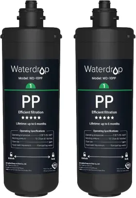 WD-10PP-2 WATERDROP Sink Water Filter Pack