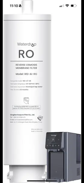 WD-A1-RO WATERDROP Filter Reverse Osmosis Water Dispenser