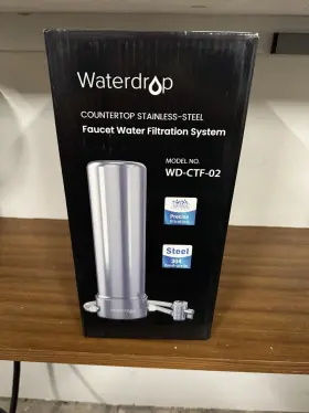WD-CTF-02 WATERDROP Countertop Steel Water Filter