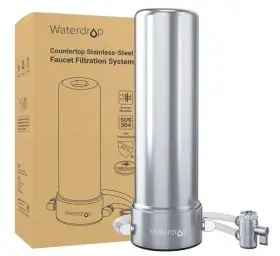 WD-CTF-02-RF WATERDROP Steel Countertop Filter Faucet Water