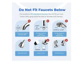 WD-FC-01 WATERDROP Water Filter Sink Faucet Mount Filtration #2