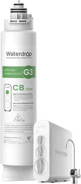 Waterdrop Wd-g3-n3cb Filter 1-year Lifetime Replacement For Wd-g3 Reverse Osmosis System Waterdrop Wd-g3-n3cb Filter 1-year Lifetime Replacement For Wd-g3 Reverse Osmosis System
