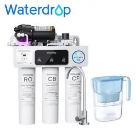 Waterdrop Wd-t3-c-e Wd-t3-c Reverse Osmosis Water Filter Nextra With Blue Pitcher Waterdrop Wd-t3-c-e Wd-t3-c Reverse Osmosis Water Filter Nextra With Blue Pitcher