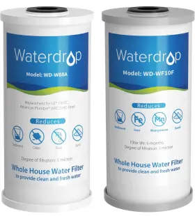 WD-WF10FG WATERDROP House Water Filter Reduce Iron Manganese