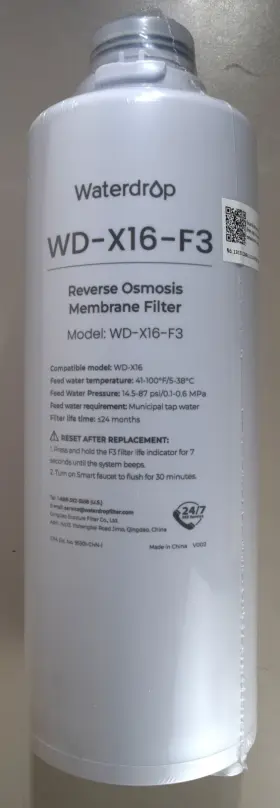 WD-X16-F3 WATERDROP Reverse Osmosis Membrane Water Filter