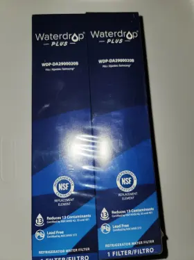 WDP-DA2900020B WATERDROP Refrigerator Water Filters Pack Box