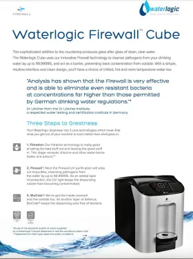 F-FWCU1-M-HCA-TT-SB-INN WATERLOGIC Firewall Cube Countertop #3