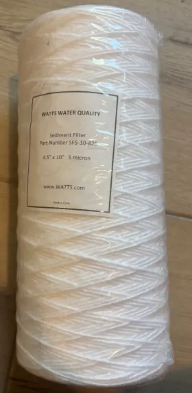 SF5-10-425 WATTS WATER QUALITY Sediment Filter Micron