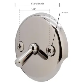 673604313441 WESTBRASS Trip Lever Faceplate #2