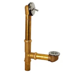 747028441124 WESTBRASS Bath Waste Trip Lever Beehive