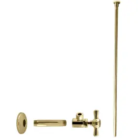 D103KFHX-01 WESTBRASS Flat Head Toilet Cross Handles Ips Od