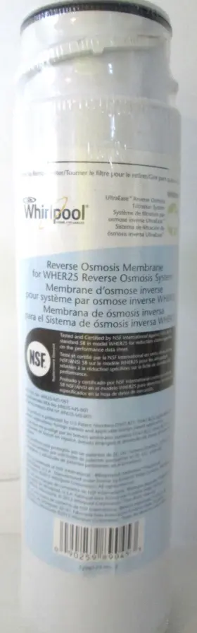 Wheerm WHIRLPOOL Reverse Osmosis Membrane Water Filter