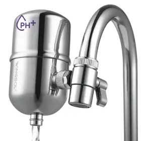 654070892692 WINGSOL Faucet Alkaline Water Filter Steel Wa