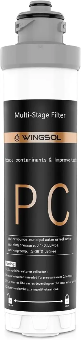 WS-QC-001 WINGSOL Undersink Water Filter Multicomptble